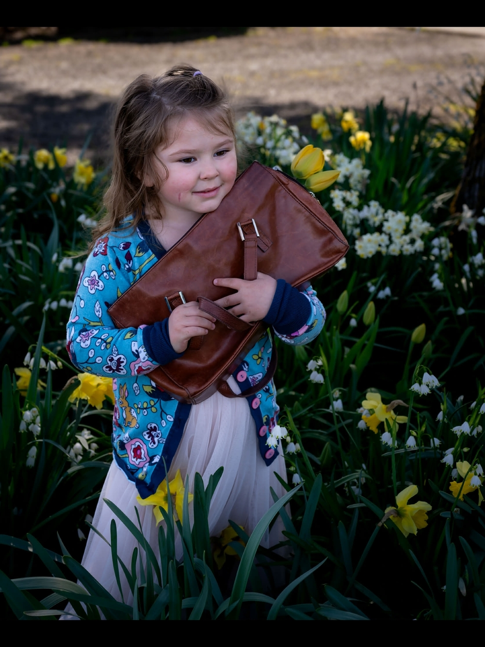 Brown Faux Leather Clutch Purse - Casual Accessory